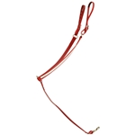 ****PHOTO SAMPLE*** $20 Chili Red Beta Biothane with White Overlay Western Breast Collar - Horse Size