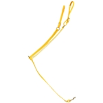 ****PHOTO SAMPLE*** $20 Sunflower Yellow Beta Biothane with White Overlay Western Breast Collar - Horse Size