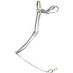 ****PHOTO SAMPLE*** $25 Gray Beta Biothane English Breast Collar - Horse Size