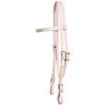 ****PHOTO SAMPLE*** $25 Lavender with Yellow Thread Western Headstall - Horse Size
