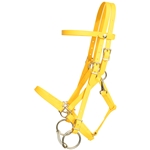 ****PHOTO SAMPLE*** $30 Sunflower Yellow Beta Biothane with Yellow Thread Quick Change Halter Bridle Headstall - Horse Size