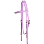 ****PHOTO SAMPLE*** $25 Amethyst/Orchid Beta Biothane with Yellow Thread Western Headstall - Horse Size