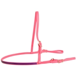 ****PHOTO SAMPLE*** $15 Bubblegum Pink Beta Biothane with Purple Overlay Jumping Breast Collar - Horse Size
