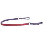 ****PHOTO SAMPLE*** $15 Purple Beta Biothane with Red Overlay One Piece Breast Strap - Horse Size