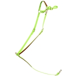 ****PHOTO SAMPLE*** $25 Apple Green Beta Biothane with Burgundy Overlay English Breast Collar - Horse Size