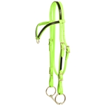 ****PHOTO SAMPLE*** $15 Apple Green Beta Biothane with Black Overlay - Horse Size