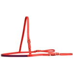 ****PHOTO SAMPLE*** $15 Red Beta Biothane with Purple Overlay Jumping Breast Collar - Horse Size