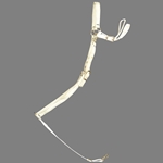 ****PHOTO SAMPLE*** $15 White Nylon English Breast Collar - Horse Size