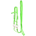 ****PHOTO SAMPLE*** $20 Lime Green Nylon Western Bridle and Reins - Horse Size