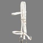 ****PHOTO SAMPLE*** $10 White Nylon English Headstall - Horse Size