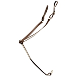 ****PHOTO SAMPLE*** $25 Dark Brown Beta Biothane with White Overlay Western Breast Collar - Horse Size
