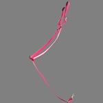 ****PHOTO SAMPLE*** $25 Raspberry Pink Beta Biothane with White Overlay Western Breast Collar - Horse Size