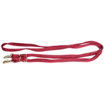 ****PHOTO SAMPLE*** $5 Burgundy Nylon Roper Reins with Snaps on Bit Ends