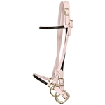 ****PHOTO SAMPLE*** $10 Lavender Beta Biothane with Black Overlay Icelandic Bridle Headstall - Horse Size