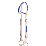 ****PHOTO SAMPLE*** $10 Lavender Beta Biothane with Blue Overlay 2 Ear Western Headstall - Horse Size