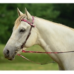 pinkcamouflage CAMOUFLAGE Western Bridle with Snap on Browband 