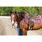 purple Traditional HALTER BRIDLE with BIT HANGERS made from BETA BIOTHANE (Solid Colored)