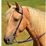 purple(med-dark) BETA BIOTHANE with OVERLAY Western Bridle (One or Two Ear Split Ear Browband)