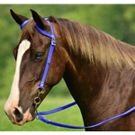 darkblue BETA BIOTHANE Western Bridle (One or Two Ear Split Ear Browband)