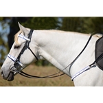 ENGLISH CONVERT-A-BRIDLE with Diamond Shaped Cutouts made from BETA BIOTHANE (ANY 2 COLOR COMBO)
