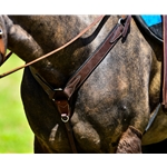 WIDE PLEASURE STYLE Western Breast COllar made from LEATHER