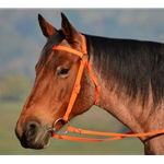 ORANGE AUSTRALIAN BARCOO OUTRIDER AUSSIE BRIDLE made from BETA BIOTHANE