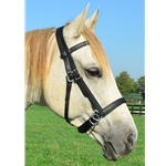 black leather  LEATHER 2 in 1 Bitless Bridle