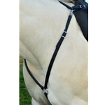 black ENGLISH BREAST COLLAR made from BETA BIOTHANE (Solid Colored) 