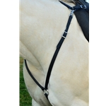 black BETA BIOTHANE English Breast Collar