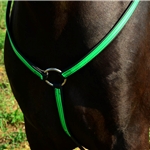 light green(lime/mint)  BETA BIOTHANE with OVERLAY English Breast Collar