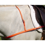 ORANGE JUMPING ENGLISH BREAST COLLAR made from BETA BIOTHANE