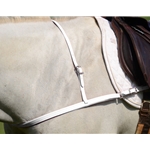 WHITE JUMPING ENGLISH BREAST COLLAR made from BETA BIOTHANE