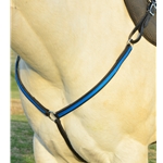 lightblue(teal/sky) BETA BIOTHANE with OVERLAY Western Breast Collar