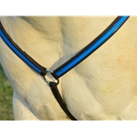 lightblue(teal/sky) BETA BIOTHANE with OVERLAY Western Breast Collar