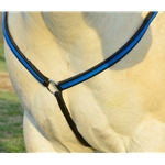 lightblue(teal/sky) BETA BIOTHANE with OVERLAY Western Breast Collar