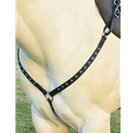 black  BLING  Beta Biothane 1 Inch Western Breast Collar 