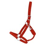 RED Heavy Duty TURNOUT HALTER made from NYLON
