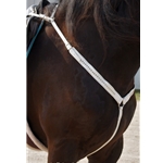 1.5  inch ENGLISH BREAST COLLAR made from BETA BIOTHANE with SILVER SPOTS