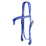 WESTERN BRIDLE with Futurity Knot Browband made from BETA BIOTHANE SILVER SPOTS