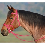 PINK SIDEPULL Bitless Bridle made from BETA BIOTHANE