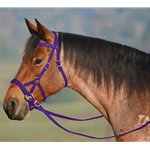 PURPLE SIDEPULL Bitless Bridle made from BETA BIOTHANE