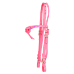 WESTERN BRIDLE with Futurity Knot Browband made from BETA BIOTHANE SILVER SPOTS