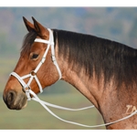 WHITE SIDEPULL Bitless Bridle made from BETA BIOTHANE