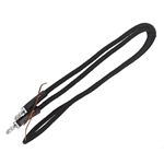 Black Soft Cotton Rope Horse Riding Reins - Two Horse Tack