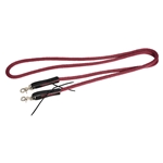 BURGUNDY/WINE Soft Cotton Rope Horse Riding Reins - Two Horse Tack