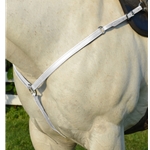 WHITE WESTERN BREAST COLLAR made from BETA BIOTHANE