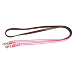 Reflective Beta Biothane Trail Style Riding Reins with Super Grip