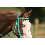 BETA BIOTHANE Western Bridle with Center Ring Browband