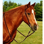 BROWN WESTERN BRIDLE (One Ear or Two Ear Split Ear Browband) made from BETA BIOTHANE
