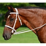 WHITE ENGLISH CONVERT-A-BRIDLE made from BETA BIOTHANE